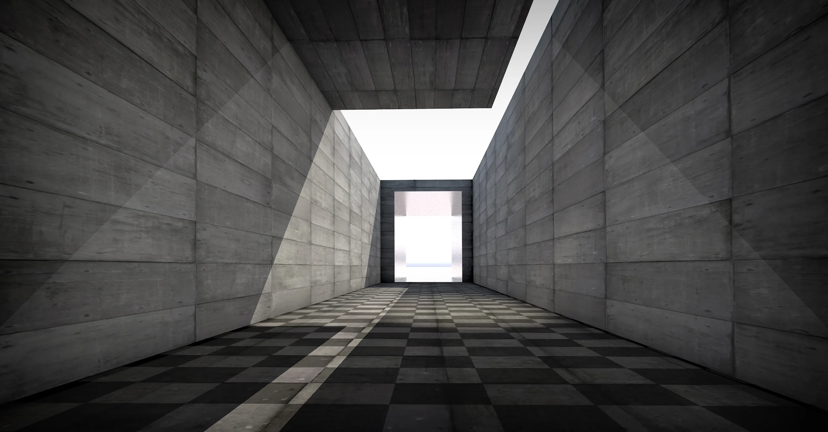 Minimalistyczny tunel architektoniczny w grafitowo-beżowej kolorystyce